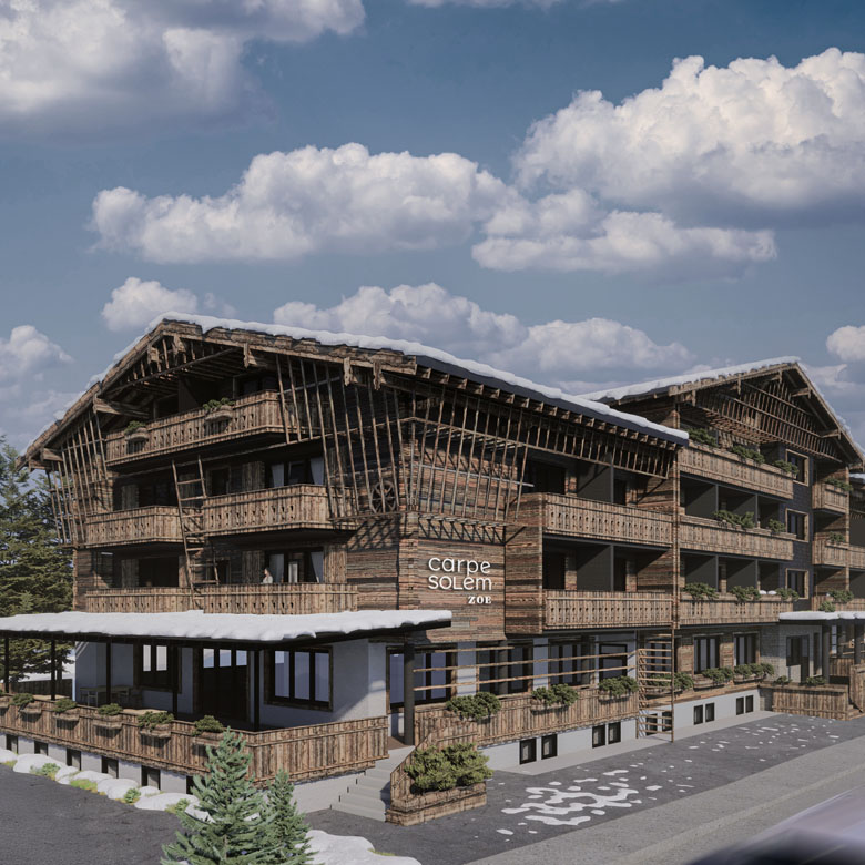 carpe solem ZOE, 4-Stern Hotel in Kaprun Außenansicht Visualisierung