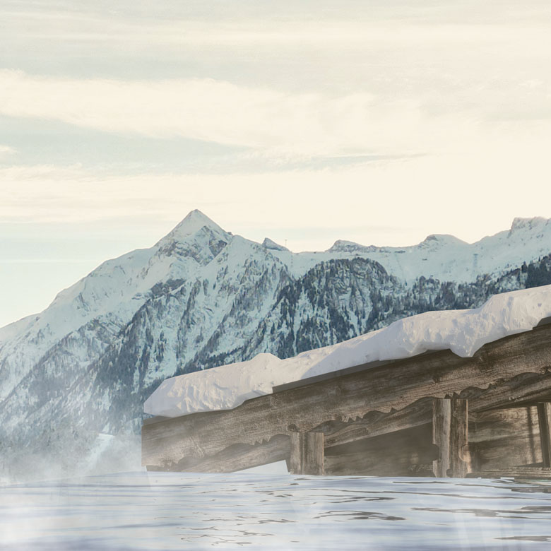 Outdoor Pool carpe solem ZOE Hotel in Kaprun.
