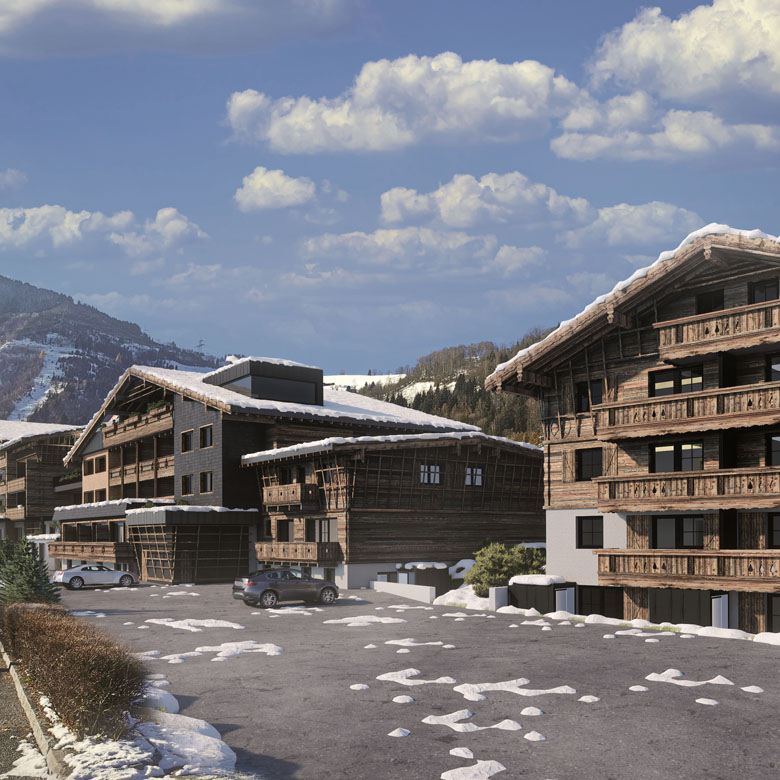 carpe solem ZOE, 4-Stern Hotel in Kaprun Außenansicht Visualisierung